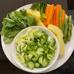 Sauteed Vegetables + Green Salad With Rocca